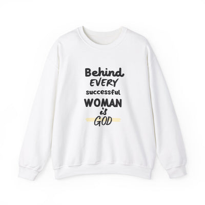 Behind Every Successful Woman is God Crewneck Sweatshirt