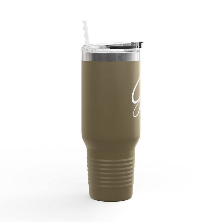 Insulated 40oz Travel Mug – God